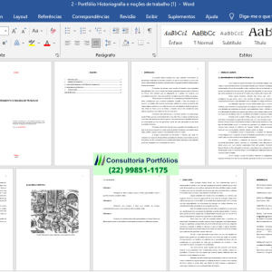 Portfólio Historiografia e noções de trabalho