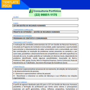 Projeto de extensão - Gestão em Recursos Humanos