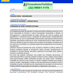 Portfólio Individual Projeto de extensão - Serviço Social