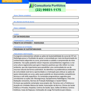 Portfólio Individual Projeto de Extensão I - Radiologia
