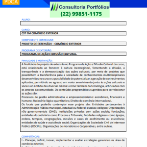 Portfólio Individual Projeto de extensão I - Comércio Exterior