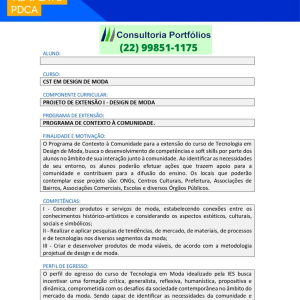 Portfólio Individual Projeto de extensão I - Design de Moda