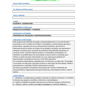 Portfólio Projeto de extensão I - Filosofia