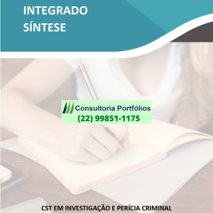 Projeto Integrado Síntese – Investigação e perícia criminal